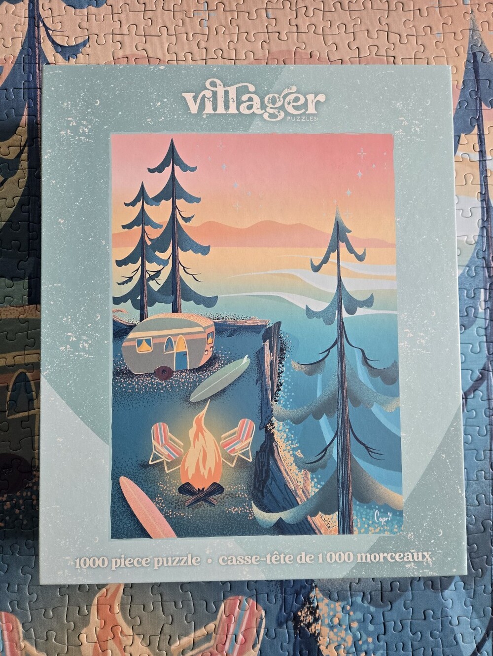 Villager Puzzles "Coastal Camping" 1000 Piece Puzzle